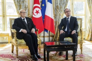 Béji Caïd Essebsi et francois hollande