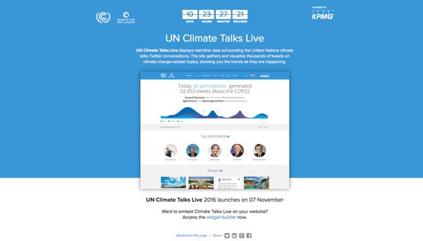 «UN Climate Talks Live», la COP 22 sur Twitter