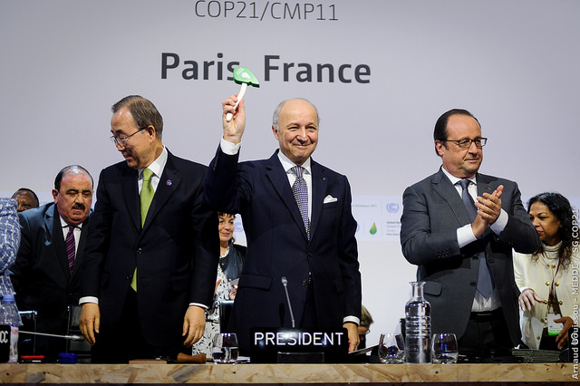Entrée en vigueur de l’accord de Paris sur le climat