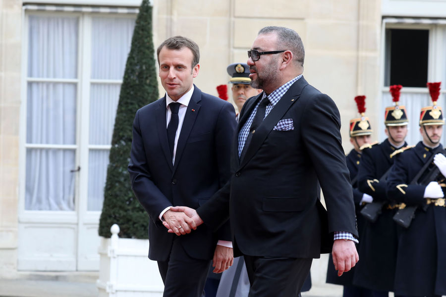 Entretien à l’Elysée du Roi Mohammed VI avec le président Emmanuel Macron
