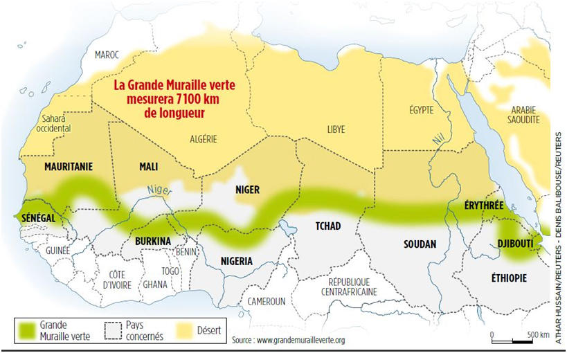 Sahel : 6,5 milliards $ pour la Grande muraille verte