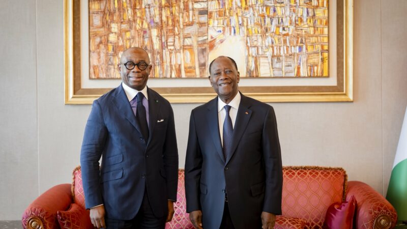 Le Président de la BOAD reçu par Alassane Ouattara ce 27 janvier à Abidjan