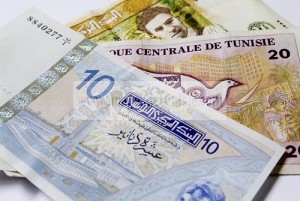 Billets de dinars tunisiens 10, 20 et 30 dinars